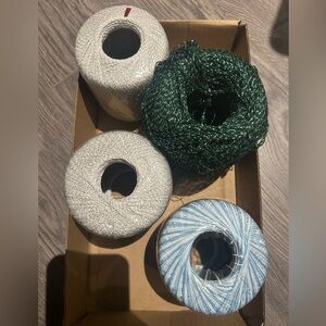 4 spools if weaving thread